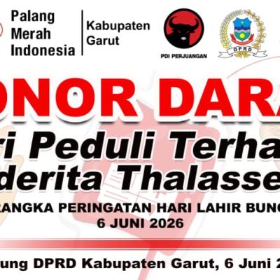 Aris Munandar Apresiasi Donor Darah Bulan Bung Karno di Garut