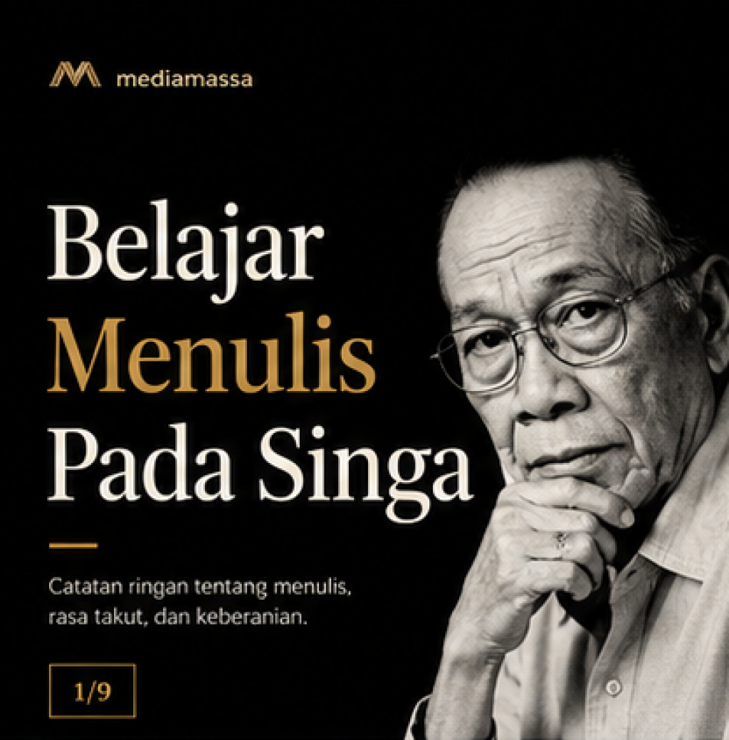 Belajar Menulis pada Singa